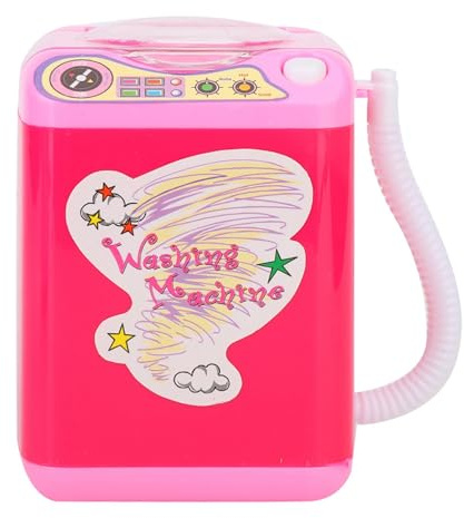 Lavatrice Elettrica per Spazzole per Trucco Mini Lavatrice per Simulazione per la Pulizia dei Pennelli Trucco, Lavatrice Elettrica per Spazzole per Trucco (Rosa rossa)