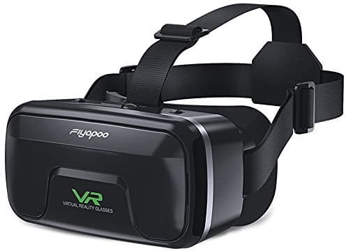 FIYAPOO Gafas 3D de Realidad Virtual,Compatibles con Smartphones de 4.7-6.6 Pulgadas,Diseño Ergonómico y Ligero,Lentes HD para Cine y Juegos,Inmersión Total, Niños y Familia.