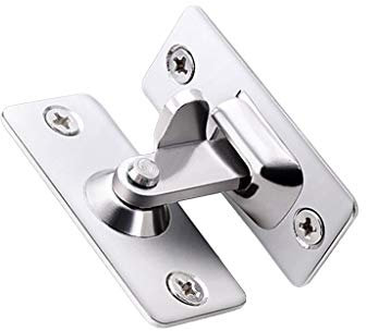 Edelstahl 90 Grad Schnalle Haken Türschloss für Schiebetür für Fenster Möbel Hardwar