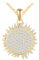 Yumilok Damen Halskette 925 Sterling Silber Kette Sonne you are my sunshine Gold Medaillon zum Öffnen für Bilder Amulett