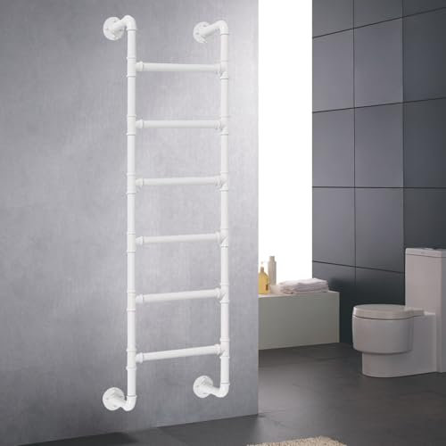 Scala di emergenza per fuga antincendio, mansarda, mansarda, 3,3 m, con montaggio a parete, cantina, finestra, pozzo, ingresso, bagno, scaletta per asciugamani (125 cm)