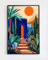 Jardin Majorelle Garten-Poster – Marrakesch Kunstwerk – mediterrane Architektur – marokkanische Reise – Sonnenuntergang Foto Tanger Marokko – Poster von Marokko – Reise-Wandkunst (28,9 x 43,2 cm ohne