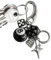Eventerde Würfel Schlüsselanhänger, 2 Dice Keychain, Würfel Edelstahl Schlüsselanhänger, 13.7cm, Würfel Amulett Schlüsselanhänger Tasche Geldbörse Handy Auto Anhänger Punk Würfel Schlüsselanhänger