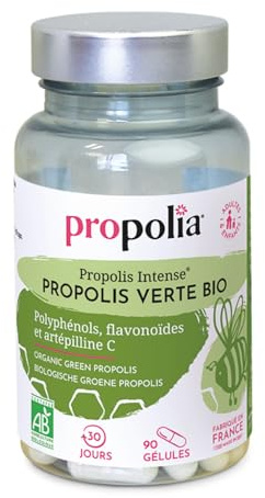 PROPOLIA - Gélules de Propolis Verte Bio - 150 mg - Immunité - 90 gél.