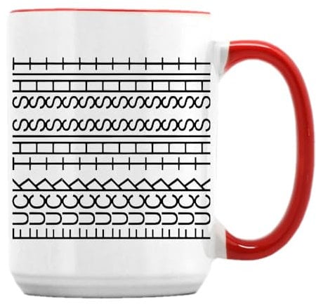 Giftme Hidden Message – “F*ck This Shit” Optical Illusion Design, 15oz Ceramic Coffee, Tea Mug. (Red Inside)
