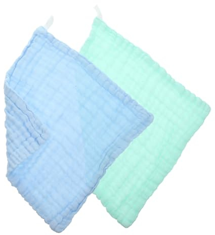 LOLIPPYY 2 pièces Lingettes Garçon Fille Coton Absorbantes Lavables et Garçon Fille Mousseline de Coton Multi-usages Lot Toilette Unisexe