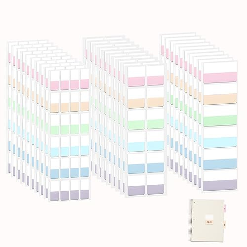 420 Stück Kleberegisterkarten, Seitenmarker Selbstklebend Haftstreifen 3 Größen Morandi Index Tabs Page Tabs Haftnotizen Haftnotizen zum Markieren Beschriften für Büro Dokumente Bücher Tagebuch