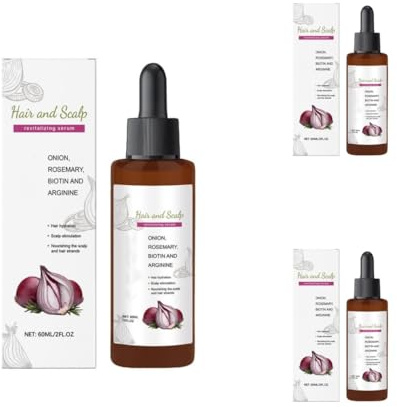 Zwiebel-Shampoo, ein biotinhaltiges Haarwuchs-Shampoo, angereichert mit natürlichem Rosmarin und Teebaumöl, beugt Haarausfall vor, glättet die Kopfhaut, verleiht Volumen