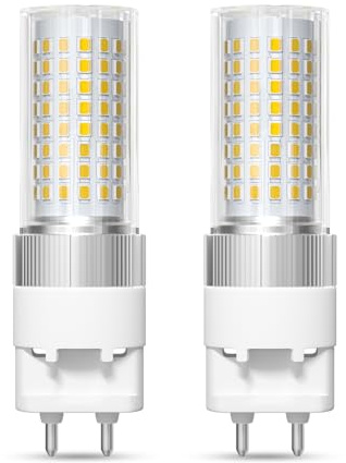 BrightWish Ampoule à LED G12 16W Blanc Froid, ampoule maïs bi-pin (équivalent 150W), 6000K 1600 Lumen Plafonnier Floodlight pour maison rue garage paysage entrepôt, Pack de 2