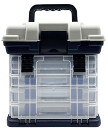 ICDKOYK Scatola Porta-Attrezzi da Pesca, Organizer Portatile con cassetti per Accessori e Attrezzi da Pesca per Principianti e Appassionati. Scatola Porta-Attrezzi Portatile con