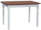 k koma Esstisch Küchentisch 100x60cm Tisch MASSIV Kiefer Holz weiß Honig Landhausstil - NEU (Calvados)