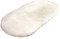 HotYou Faux Lammfell Schaffell Teppich Ellipse Kunstfell Dekofell Lammfellimitat Teppich Longhair Fell Nachahmung Wolle Bettvorleger Sofa Matte,Weiß,50 * 80CM