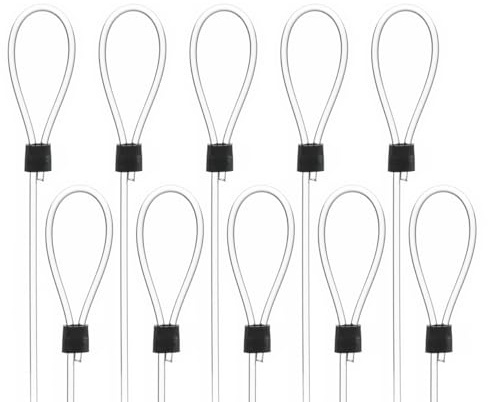 SOFT-RAIL® 10 St. Perlonseile 0,50 m, mit Schlaufe, Ø 2,0 mm, für Galerieschienen