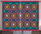 ABAKUHAUS Orient Rustikaler Gardine, Medaillon und Rhombus, Schlafzimmer Kräuselband Vorhang mit Schlaufen und Haken, 280 x 225 cm, Mehrfarbig