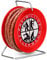WURSTBARON® - Salami auf Feuerwehr-Trommel - Snack Wurst Mini-Kabeltrommel Schlauchtrommel Modell Freiwillige Feuerwehr - 3,5 Meter Wurst nach Krakauer Art - 240 g