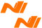 2er Set Folie Schutzfolie für Dekor Logo Vorne und Hinten Emblem Aufkleber Front Heck Selbstklebend Passgenau Auto K054 (Neon Orange)