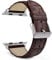 MaKTech Correa de Cuero Patrón de Sección de Cocodrilo Compatible con Apple Watch 10/9/Ultra 2/SE/8/7[2024] (42mm/41/40mm,Marrón)
