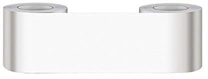 Bordure de papier peint Frise Murale Adhesive Bordure Papier Peint Frise Autocollante pour Cuisine Salle de Bains Chambre Décoration Murale Blanc mat 20cm X 500cm