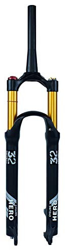 BESTSL Forcella Ammortizzata Ad Aria MTB, 26 27,5 Sospensioni da Ciclismo da 29 Pollici Mountain Bike Forcella Anteriore Ammortizzatore per Bicicletta, Corsa 120mm 9mmQR,Tapered Hand,26