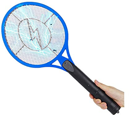LEDLUX Raqueta de mosquitos eléctrica recargable por USB, matamoscas, pala moscas mata mosquitos