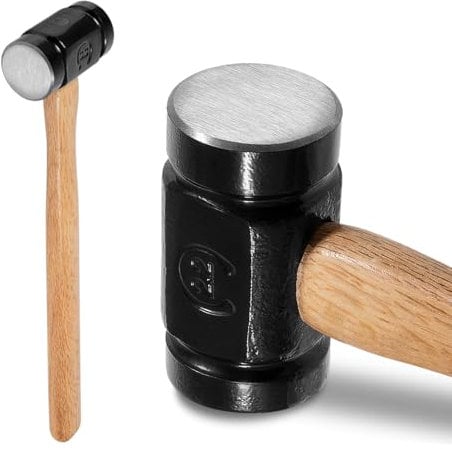 36oz Rounding Hammer, Versatile Blacksmith Hammer for Blacksmithing Handmade Horseshoer Making Knife Blacksmith Forge Tools