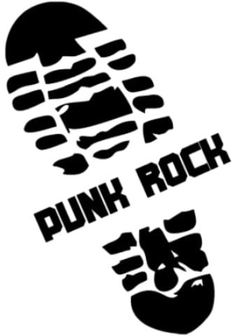 Car Stickers Vinyl Decal Punk Rock Foot Motorcycle Decorative Accessories Creative Laptop Helmet15x22 Cm