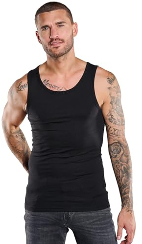 emilio adani Herren Tank Top, Schwarz
