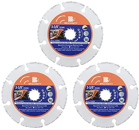 Multi Sägeblatt Trennscheibe 85mm- 2 Stück BRSCHNITT Winkelschleifer für Laminat Holz Kunststoff Nagelfest.