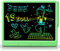 GIGART Tableta de Escritura LCD, 15 Pulgadas Vistoso Tableta, Pizarra Mágica Borrable y Reutilizable, Adecuado para la Oficina, Hogar, Escuela, Adultos, Niños a Partir de 3 Años (verde, 15 Pulgadas)