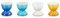 Le Creuset Satz von 4 Eierbechern mit Fuß, Riviera, 89066001219030