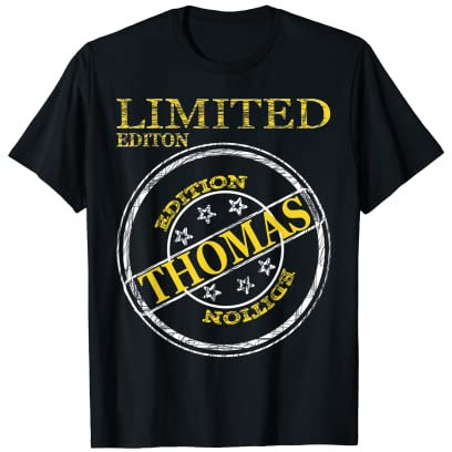 Ich heiße Thomas T-Shirt mein Name ist Thomas Geschenkidee T-Shirt