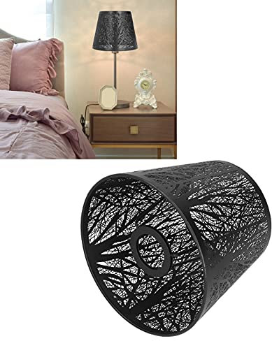 Abat-Jour D'Ombre D'Arbre,Abat-Jour En Fer Vintage Sculpté ForêT Pour Lampe De Table DéCoration De Chevet De Chambre à Coucher Support De Lampe E27 E26