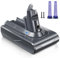 Keenstone V6 Batterie de Rechange pour Dyson V6 Batterie DC62 DC58 DC59 DC61 DC72 DC74 SV03 SV05 SV06 SV07 SV09 Aspirateur avec 2 filtres