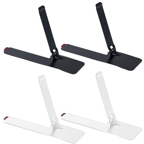 KRYMSON 4 Stück Mini-Handyhalter, Faltbarer Handyhalter, Edelstahl-Klappgestell, Ultradünner Handyhalter, Kreativer Handyhalter