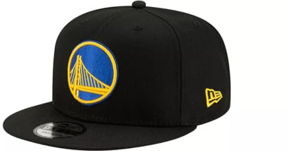 New Era NBA 9FIFTY Verstellbare Snapback Mütze Cap Einheitsgröße, Golden State Warriors Schwarz, Einheitsgröße