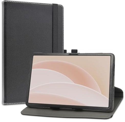 LiuShan pour DOOGEE T20 Ultra,Slim PU Cuir Etui et Pliable Stand Folio Coque Couverture pour DOOGEE T20 Ultra/DOOGEE T40 Pro Tablette 12 Pouces,Noir