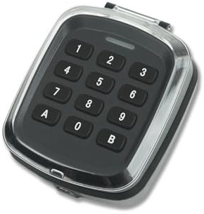 Funk Codetaster Hörmann 868 MHz kompatibel in anthrazit. Ersetzt HSM4-868 Codeschloss Garagentor ersetzt FCT3 FCT-3 Zahlencode Zahlenschloss Tastatur Garagentorantrieb