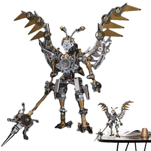 Dtaigou Puzzle en métal,Puzzles en métal pour Adultes, Puzzle Difficile à Assembler, Figurines Chinoises Anciennes, Puzzles déformables pour Adultes, Kit de Construction de maquettes en