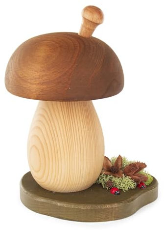 Rudolphs Schatzkiste Räucherfigur Räucherpilz Braunkappe groß BxHxT 17x20x12cm NEU Räuchermann Rauchmann Rauchfigur