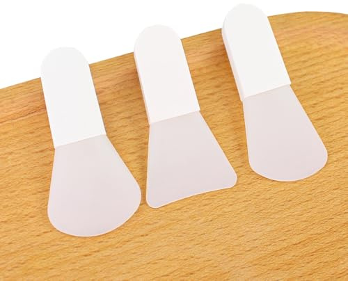 Wopanxye Lot de 6 pinceaux applicateurs de masque facial, mini pinceau spatule en silicone souple pour masque des yeux, applicateurs de soins de la peau, petits outils de masque pour les yeux, la