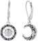 Micory Mond Stern Ohrringe 925 Sterling Silber Ohrstecke für Schmuck Geschenke Damen Mama Freundin