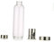 BRIGHTFUFU Bouteille Eau Verre Borosilicate Housse Grise Gourde De Voyage Pour Boissons Chaudes Froides