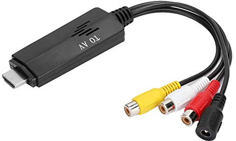 Videoadapter an AV -Konverter Sturby Mash an Weibliches Kabel für DVD -Brenner [Lange Servicedauer] für Kinoliebhaber