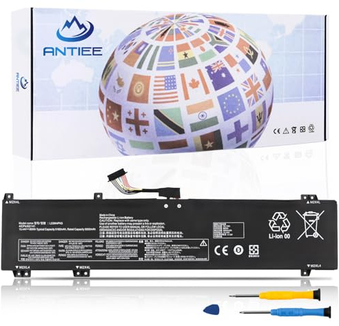ANTIEE 80Wh L23M4PK5 L23B4PK5 Laptop Batterie Compatible avec Len-ovo Legion 5i(16 Gen 9) / Y7000P IRX9 2024 Series L23C4PK5 L23D4PK5 L23L4PK5 5B11M64606 5B11M64609 5B11M64613 SB11M64607 15.44V