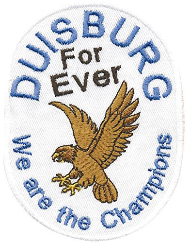 AUFNÄHER - Duisburg forever - 00495 - Gr. ca. 9 x 6,5 cm - Patches Stick Applikation