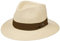Lierys Sombrero Panamá Sophisticated Mujer/Hombre - Made in Ecuador Traveller de Paja con Banda Grosgrain, Grosgrain Primavera/Verano - XL (61-62 cm) Natural-marrón Claro