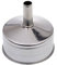 GRÄWE Embudo para cafetera espresso de acero inoxidable, 4 tazas, repuesto original, solo apto para GRÄWE Número de referencia 3200, acero inoxidable 18/0, diámetro de 5,5 cm, altura 6 cm
