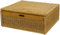 Großer Unterbett Schub aus Rattan 64x58x25cm / Unterbettkommode mit Deckel, Bett Kasten Korb Kleider Aufbewahrung Box (Honig)