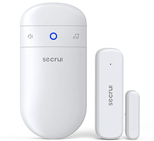 Door Chime When Door Opens, Door Opened Alarm for Home/Business Office/Bedroom Entering, 1-Sensor + 1-Receiver with 500FT Range,58 Chimes,5-Volume Level, Entry Alert for Kids/Toddler/Dementia Safety