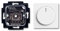 Busch-Jaeger (Original), LED-Drehdimmer (LED Dimmer) 6523 U-102 (6523U 102) 6523U102 mit Zentralscheibe 6540-84-102 in Future Linear Studioweiß glänzend